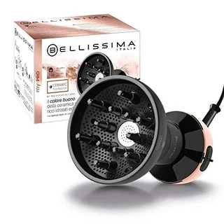 Bellissima Imetec My Pro Diffon Ceramic, Difusor de aire caliente para cabello rizado