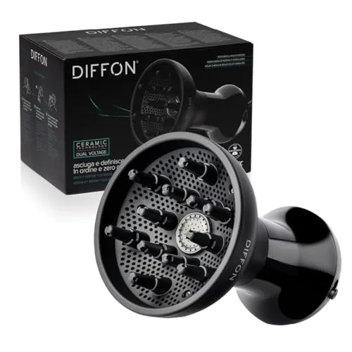 Imetec Diffon, Difusor Secador de Aire Caliente para Cabello Rizado de Hombre