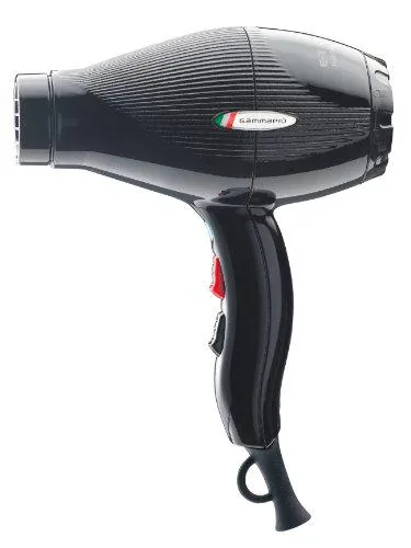 Gamma Piu ETC Light - Secador de pelo, color negro