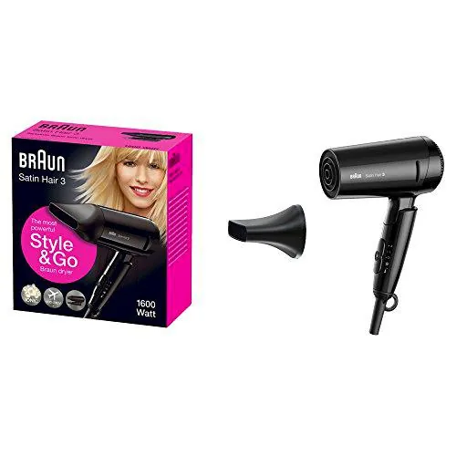 Braun Satin Hair 3 HD350 Style & Go - Secador de pelo viaje