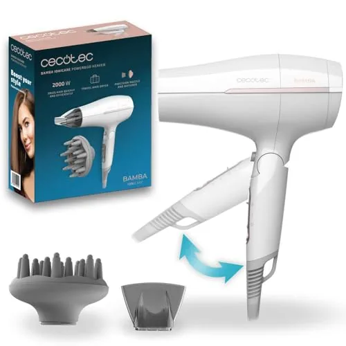 Cecotec Secador de Pelo de Viaje Plegable IoniCare Power&Go Heaven