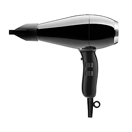 Elchim Milano - Secador de pelo, 2000 W, color negro y gris