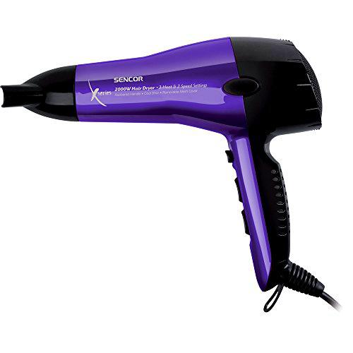 Sencor SHD 6600V - Secador de pelo, 2000 W, 3 niveles de temperatura