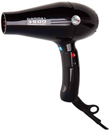 Gamma Piu 3500 Power - Secador de pelo, color negro