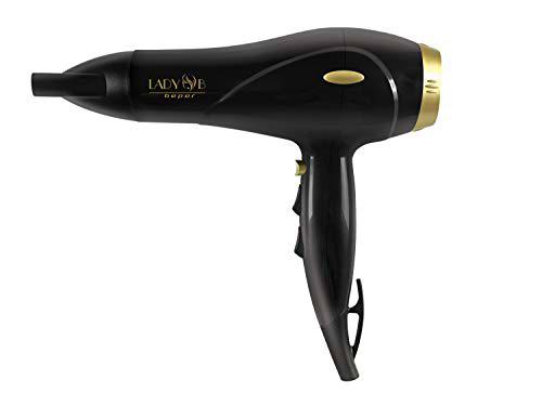Secador de Pelo BEPER 40.402 Color Negro/Dorado, 2 velocidades, 2000W