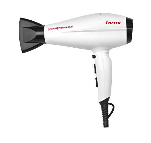 Girmi PH45 2200W Negro, Color blanco - Secador de pelo (Corriente alterna