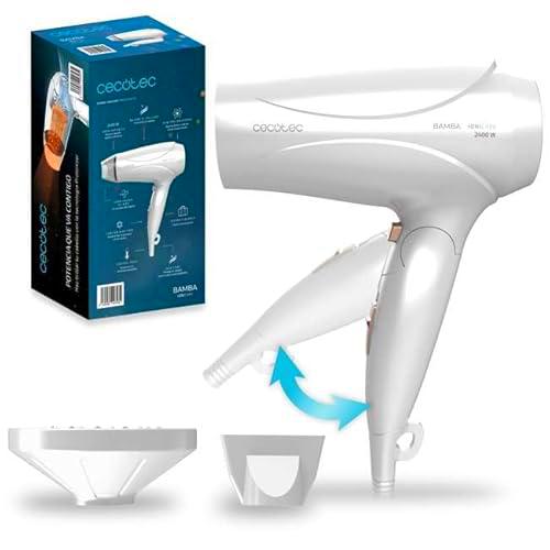 Cecotec Secador de Pelo de Viaje Compacto Plegable IoniCare TravelWhite