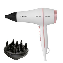 Taurus - Secador Alize 2400 Ionic Care | 2400W | Tecnología Iónica para Brillo | 3 Temperaturas y 2 Velocidades | Golpe de Aire Frío | Mango Ergonómico | Concentrador y Difusor