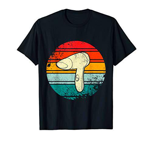 Peluquería Vintage Retro Diseño de secador de pelo para Camiseta