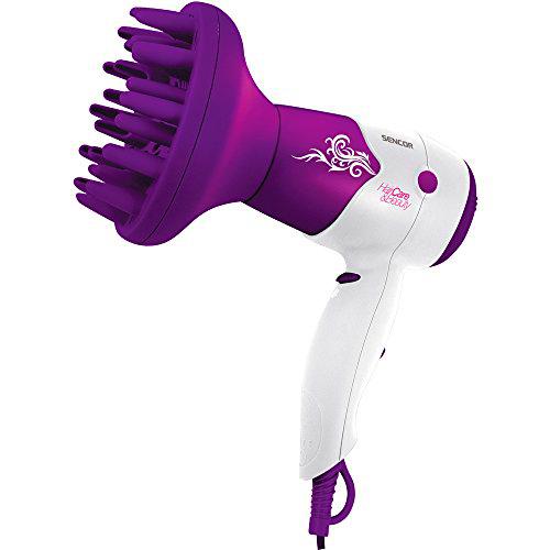 Sencor SHD 6505VT Secador de Pelo de 1400W, Blanco y Morado (White)
