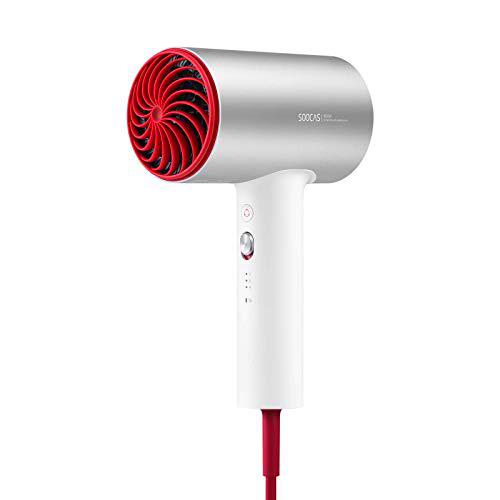 Secador de pelo, 1800 W, Rojo Plateado