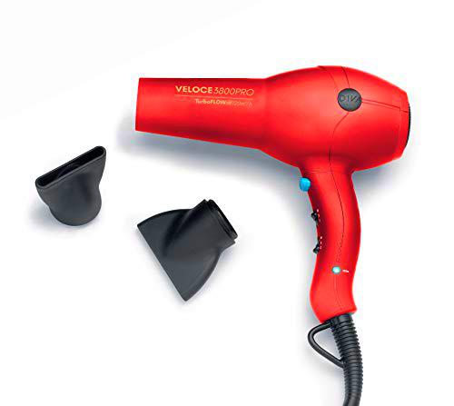 Diva Pro Styling Edit Veloce 3800 Pro Dryer Red 2200 W Professional Hairdryer with Ionic Conditioning
