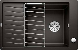 BLANCO 525884 Elon XL 6 S-F - Fregadero de cocina, color negro