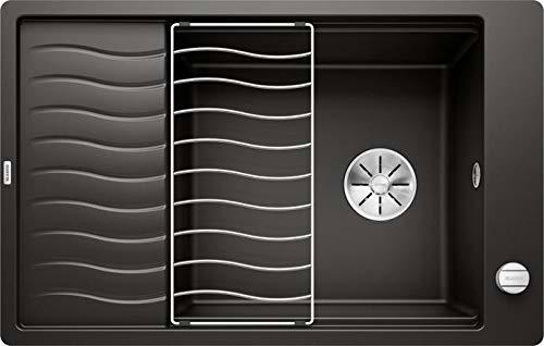 BLANCO 525884 Elon XL 6 S-F - Fregadero de cocina, color negro