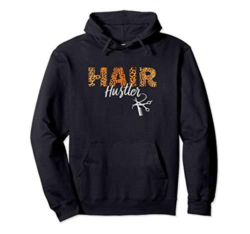 Hair Hustler - Hairstylist Gifts - Hairdresser Gift Leopard Sudadera con Capucha