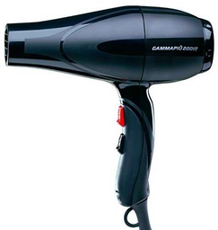 Gamma Piu 2001R - Secador de pelo, color negro